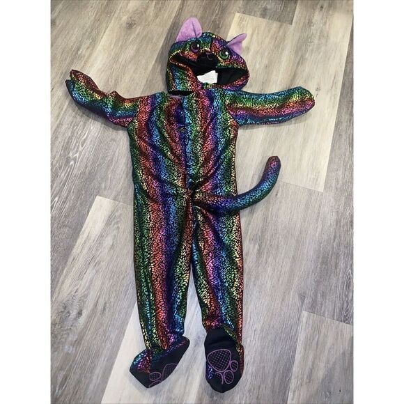 Spirit Halloween Kids Rainbow Cat Costume Size 12-18 Months Dress Up Party - Picture 3 of 6